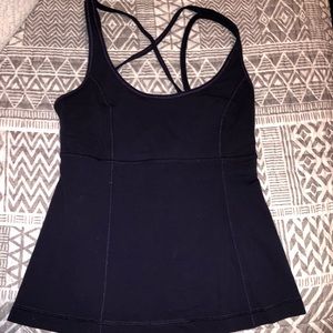 Lululemon Dark Purple Strappy Tank Top